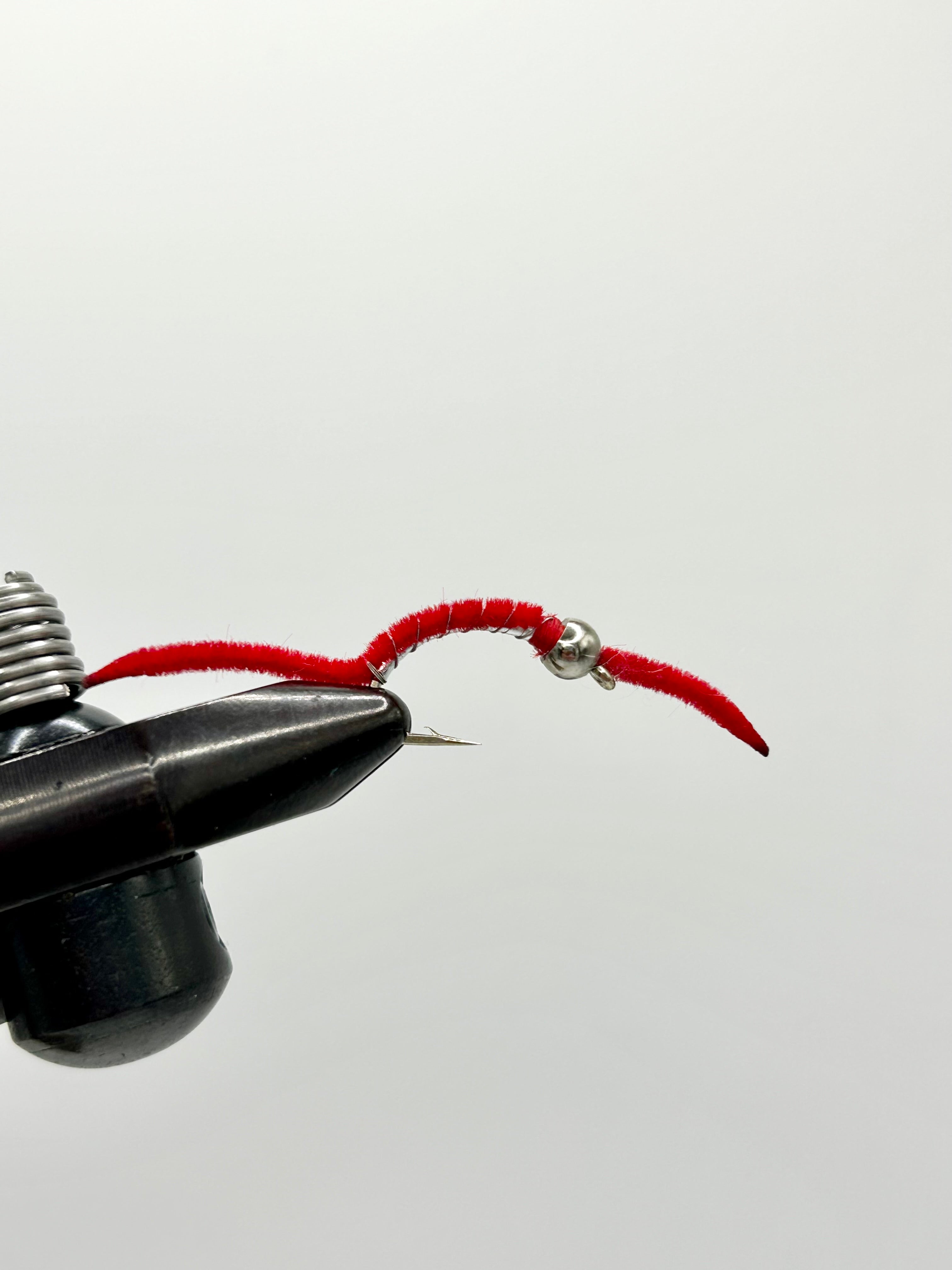 Banks Outdoors Silver Bead San Juan Worm- Red