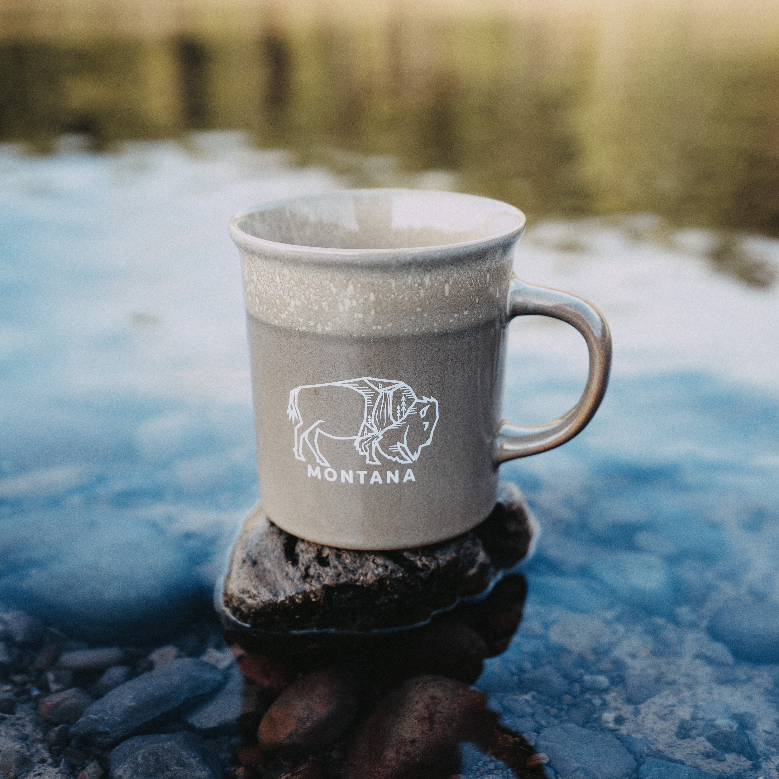 Montana Bison Mug- Brown