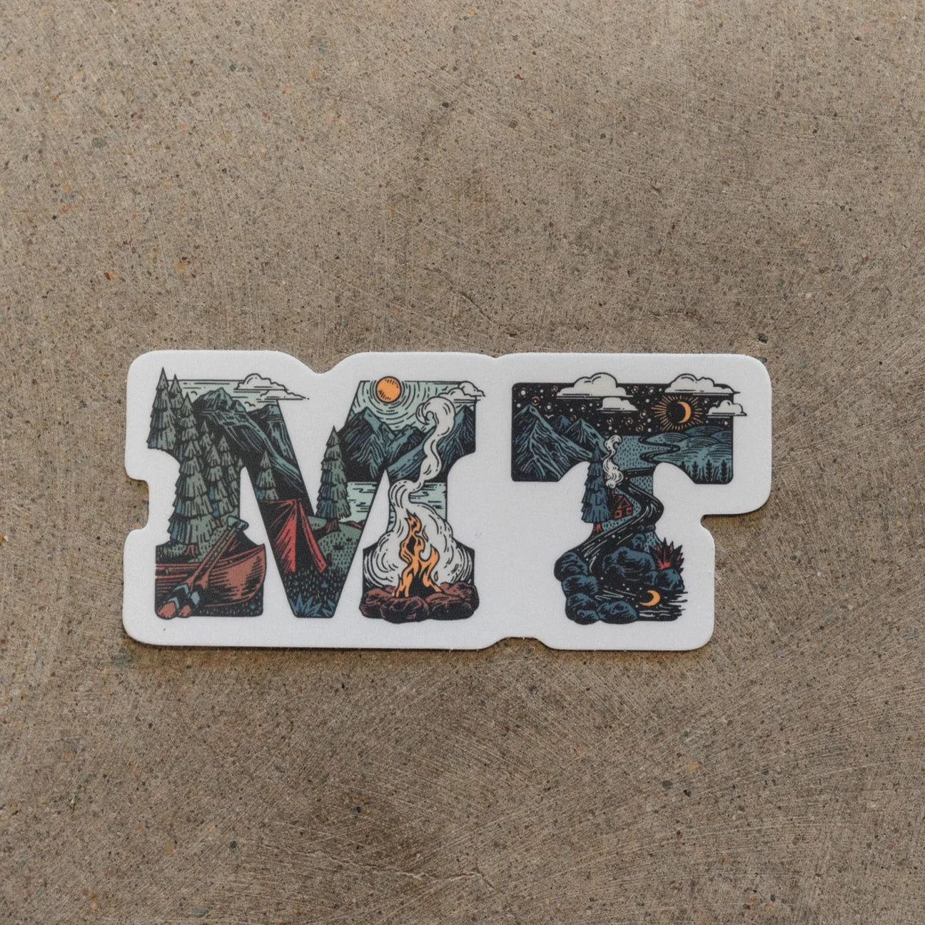 The Montana Scene MT Outdoor Sticker