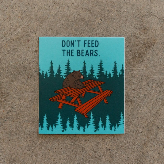 The Montana Scene Don't Feed the Bears Sticker