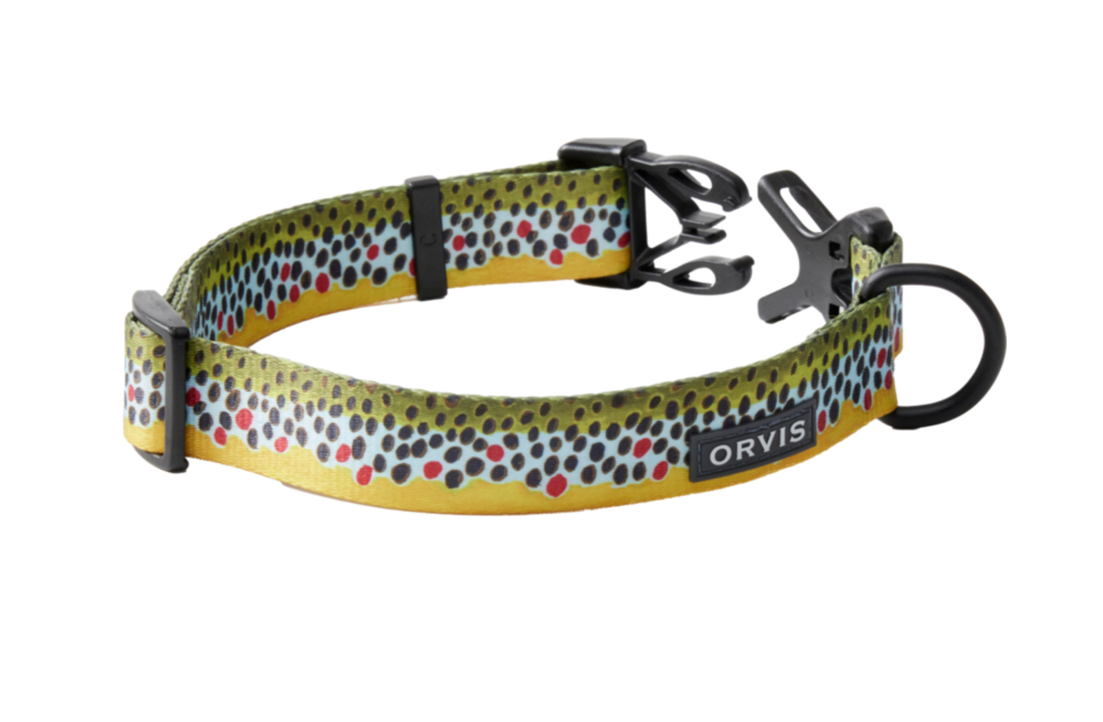 Orvis Adjustable Dog Collar - Brown Trout Print