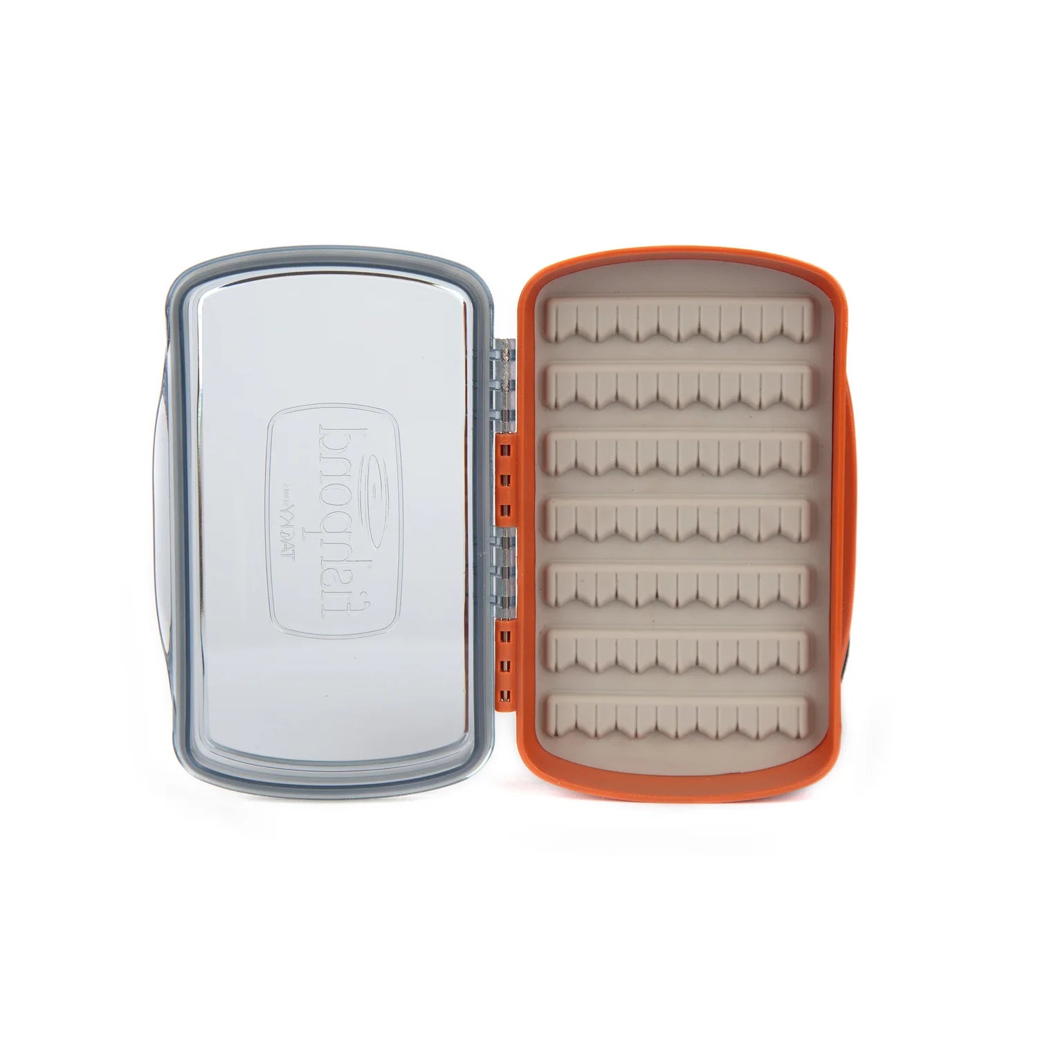 Fishpond Tacky Pescador Fly Box- Small- Clear- Burnt Orange