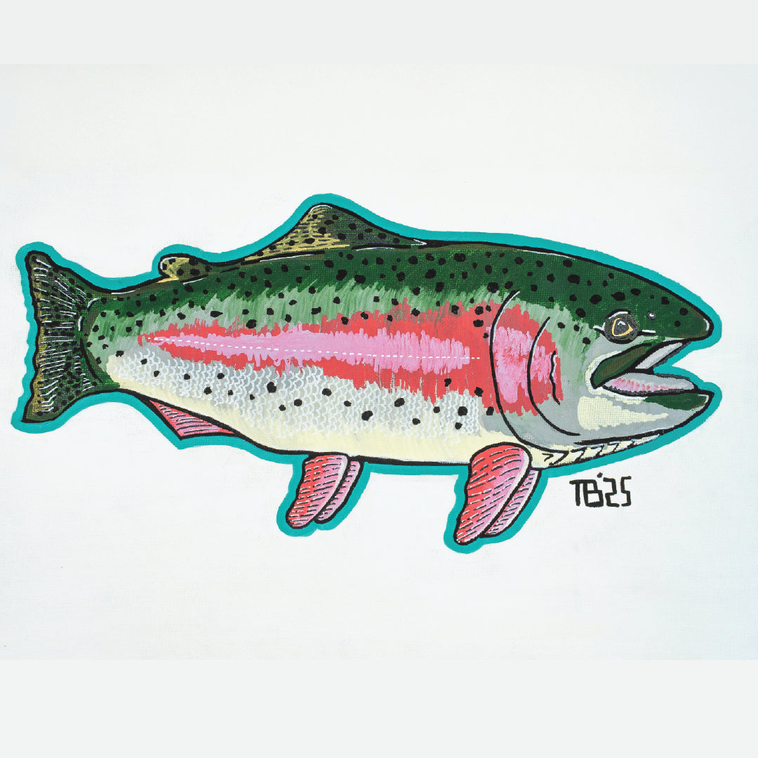 TB Fish Art Spring Creek Rainbow Print