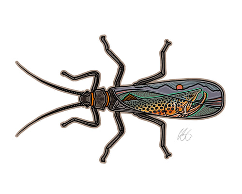 Casey Underwood Salmonfly - Scape Decal