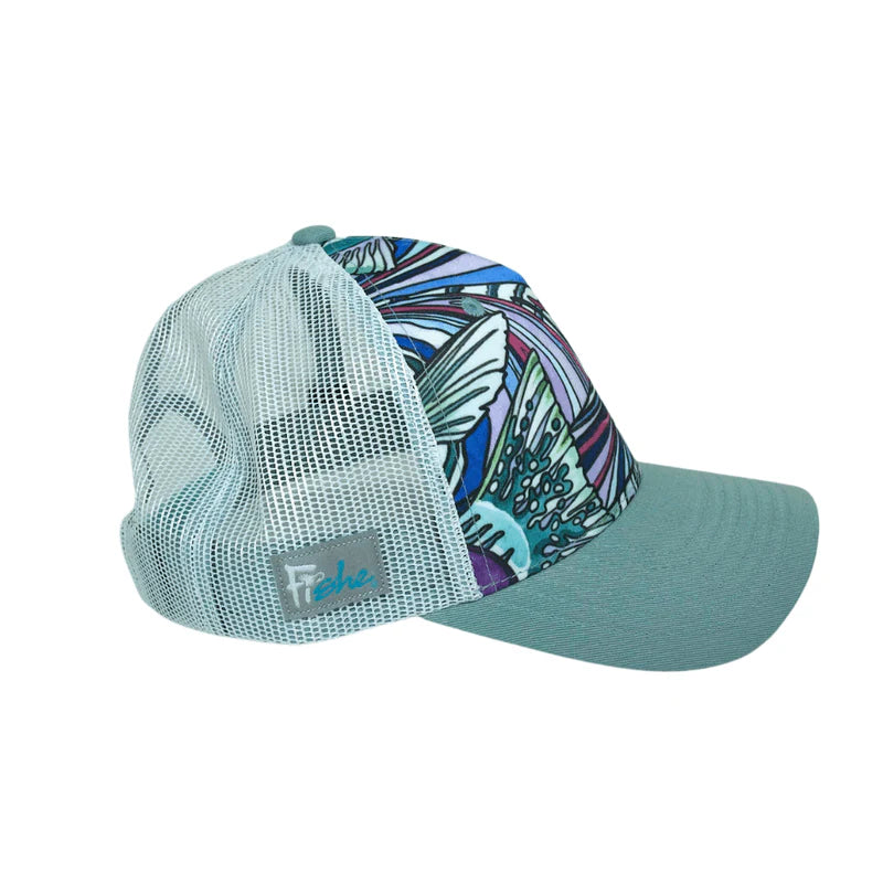 FisheWear Salty Striper Abstract Trucker Hat