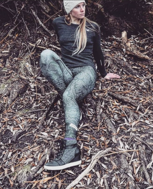 Brook Trout Leggings and Yoga Pants by Feral Lyfe