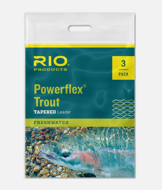 Rio Powerflex Trout 9ft Leader - 3 Pack