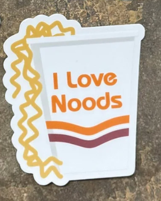 I Love Noods Sticker