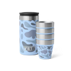 Yeti Shot Glasses & Case- Blue Camo
