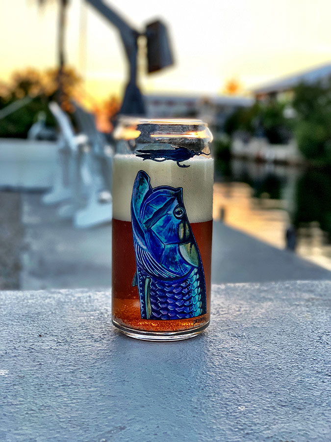 DeYoung Beer Can Pilsner Glass - Saltwater