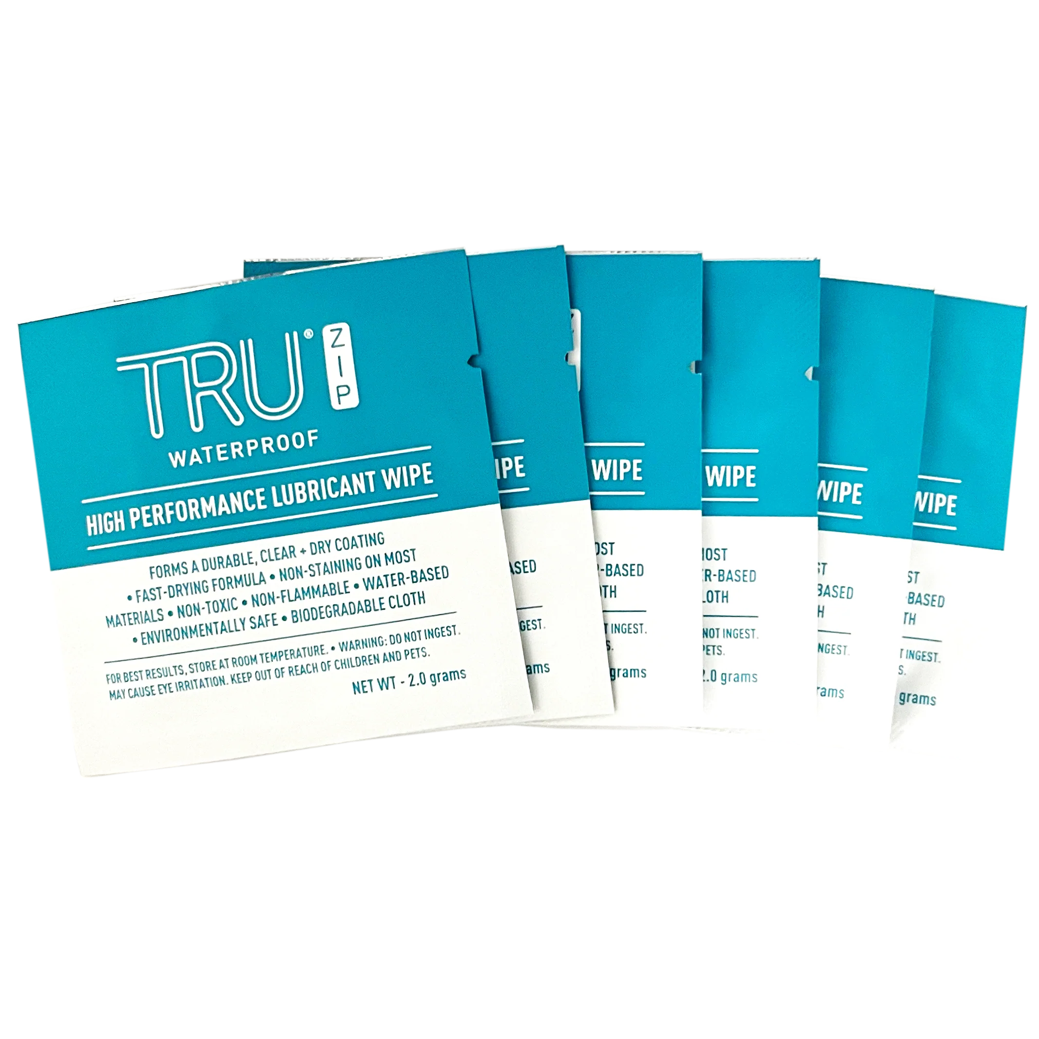 TRU® ZIP HIGH PERFORMANCE LUBRICANT WIPES (6-PACK)