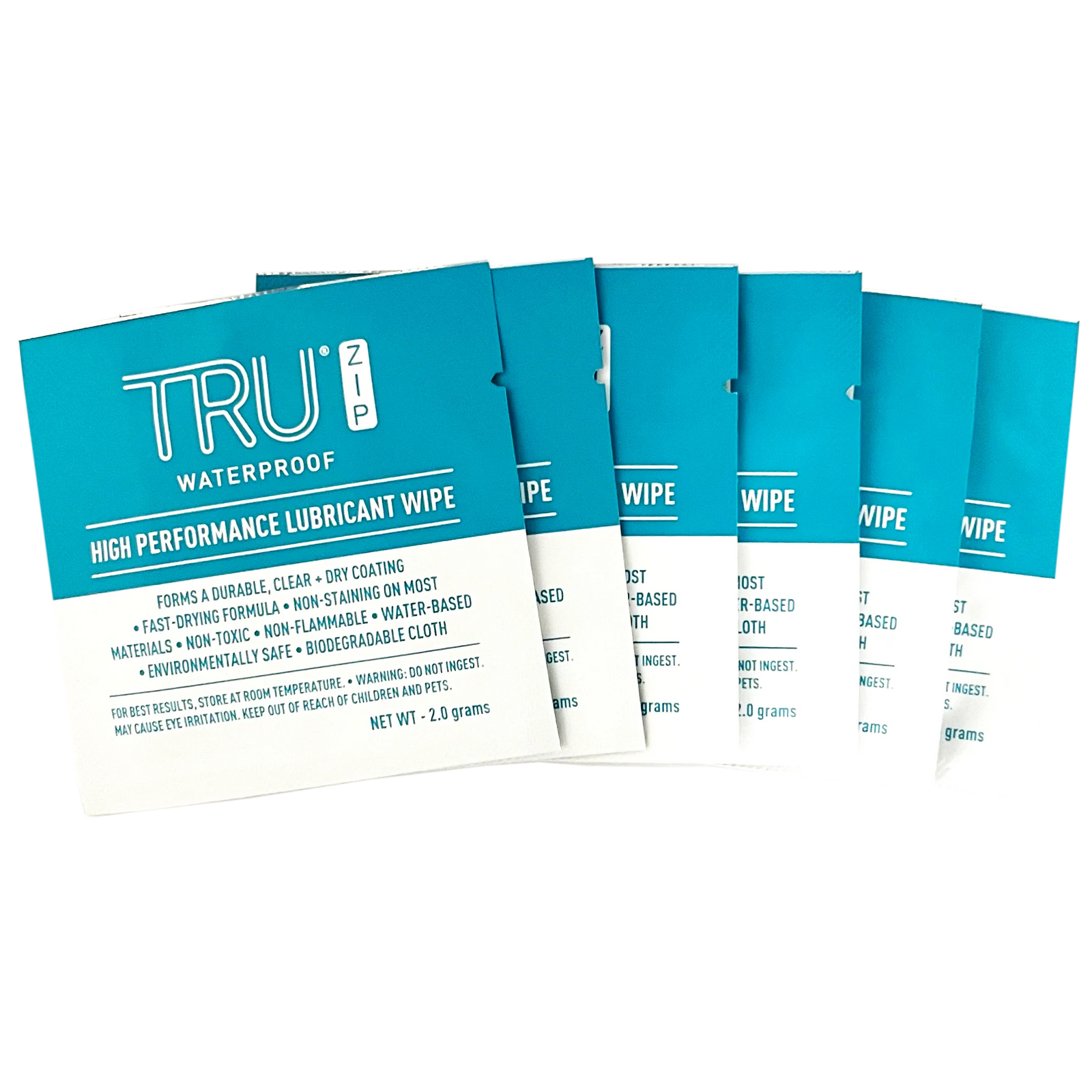 TRU® ZIP HIGH PERFORMANCE LUBRICANT WIPES (6-PACK)