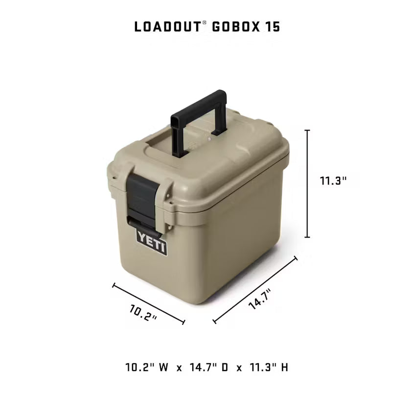 Yeti Loadout GoBox 15 Gear Case- Charcoal