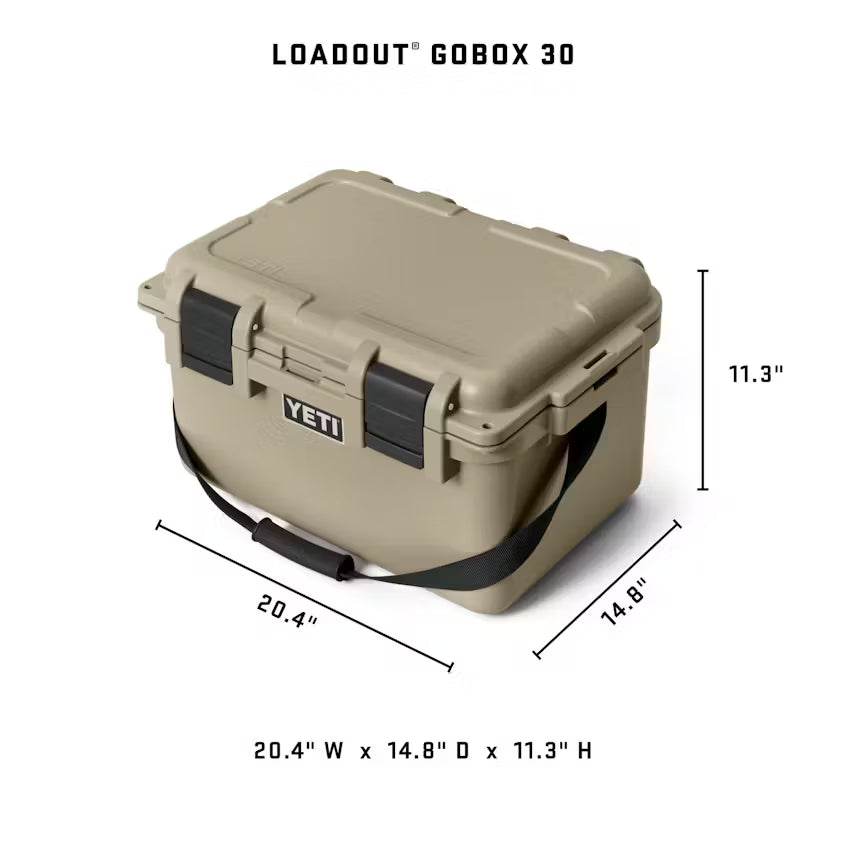 Yeti Loadout GoBox 30 Gear Case- Wetlands Brown