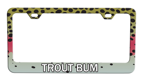 Wingo Trout Bum License Plate Frame - SALE