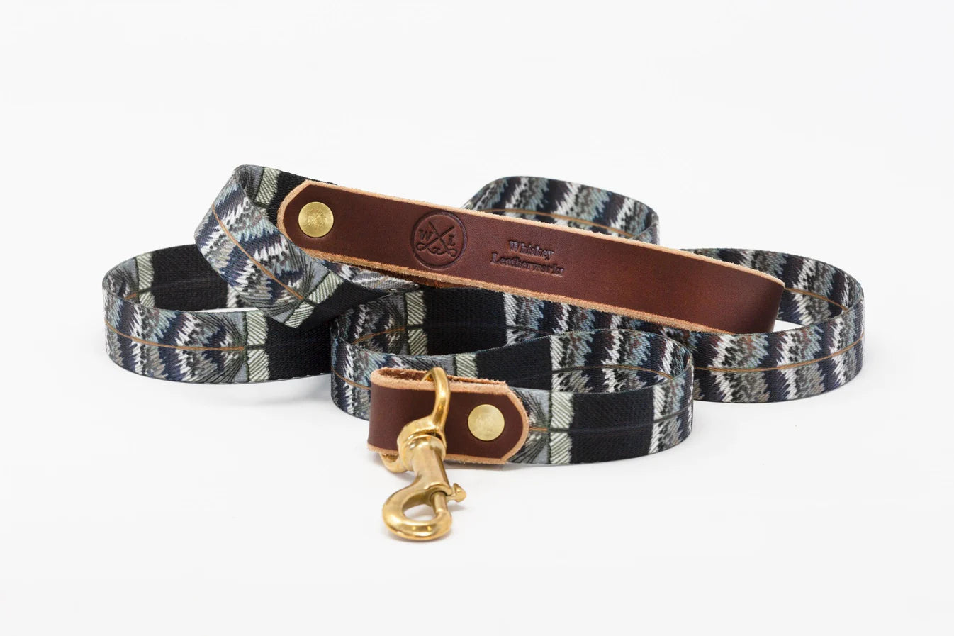 Whiskey Leatherworks Fixed Length Dog Leash