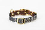 Whiskey Leatherworks Adjustable Print Dog Collar