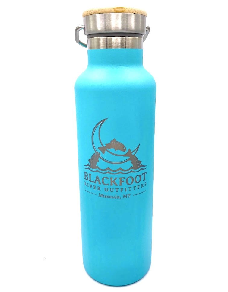 BRO Logo Insulated Water Bottle - Blue