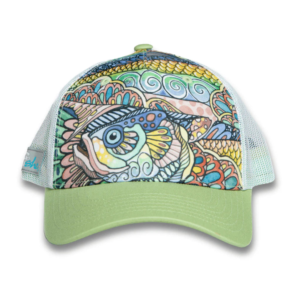FisheWear Tropical Tarpon Abstract Trucker Hat