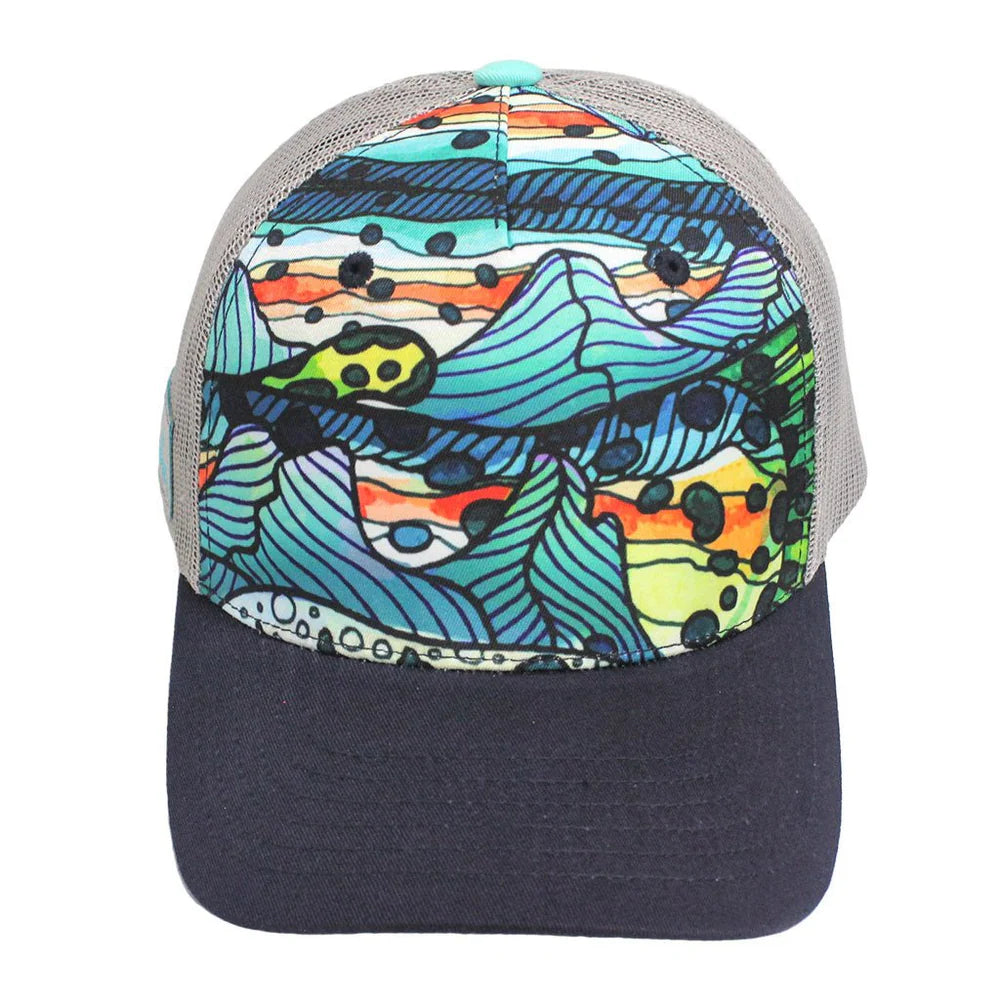 FisheWear Mt. Cutty Abstract Trucker Hat