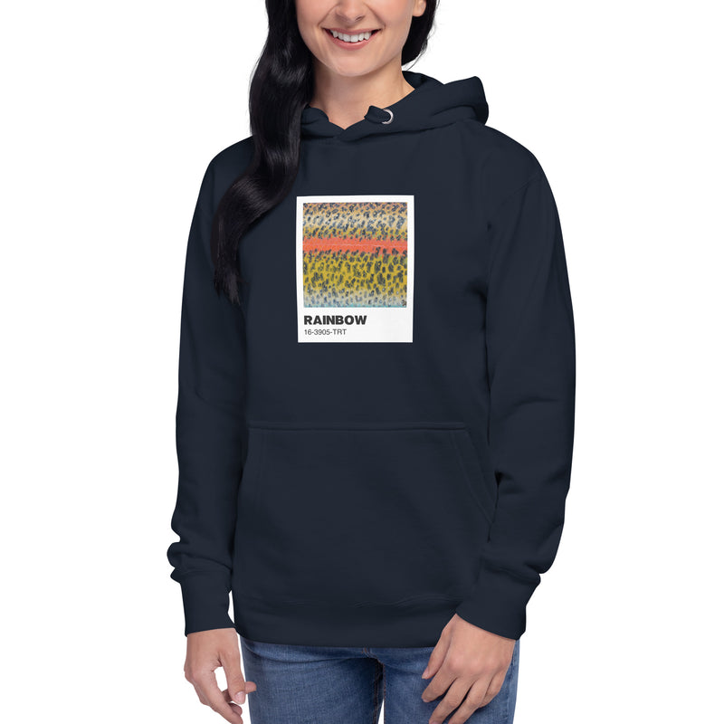 Load image into Gallery viewer, Rainbow Trout (Pantone Patterns Series) Unisex Hoodie
