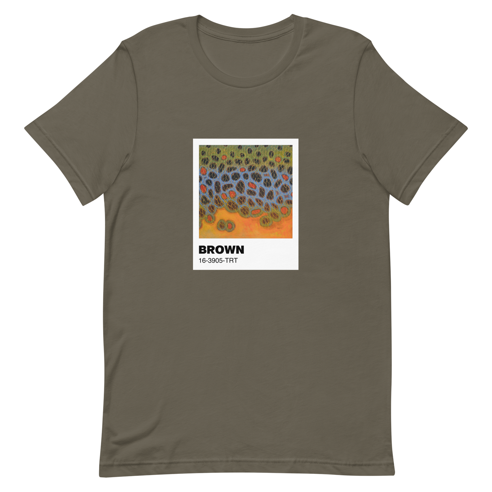 Brown Trout (Pantone Pattern Series) Unisex t-shirt