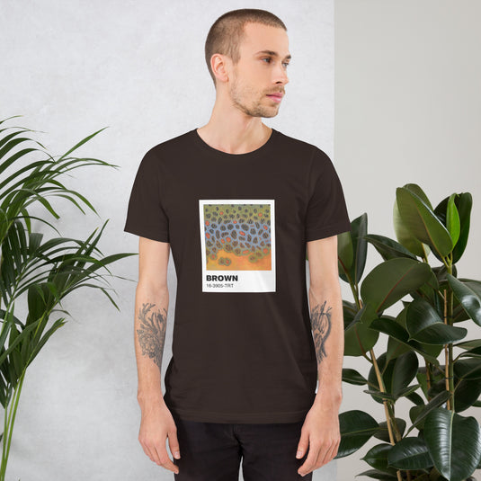 Brown Trout (Pantone Pattern Series) Unisex t-shirt