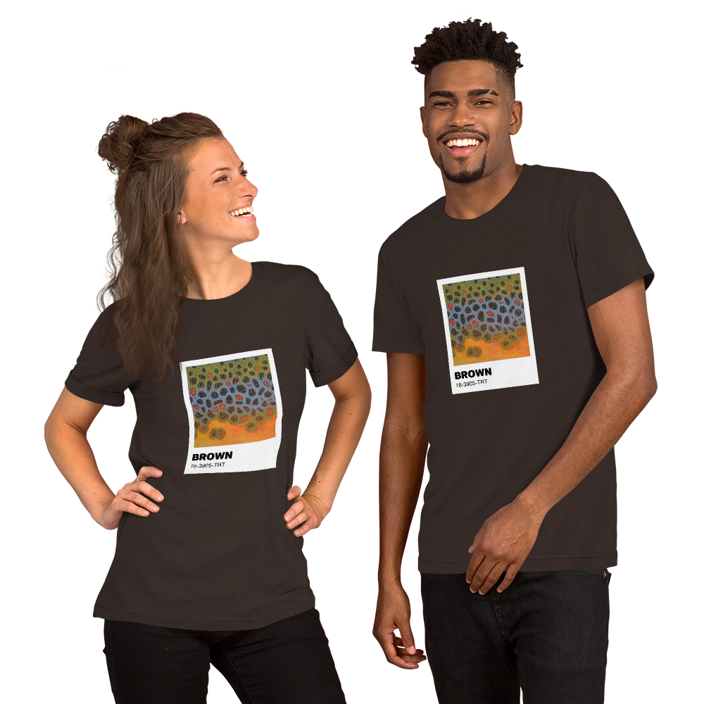 Brown Trout (Pantone Pattern Series) Unisex t-shirt