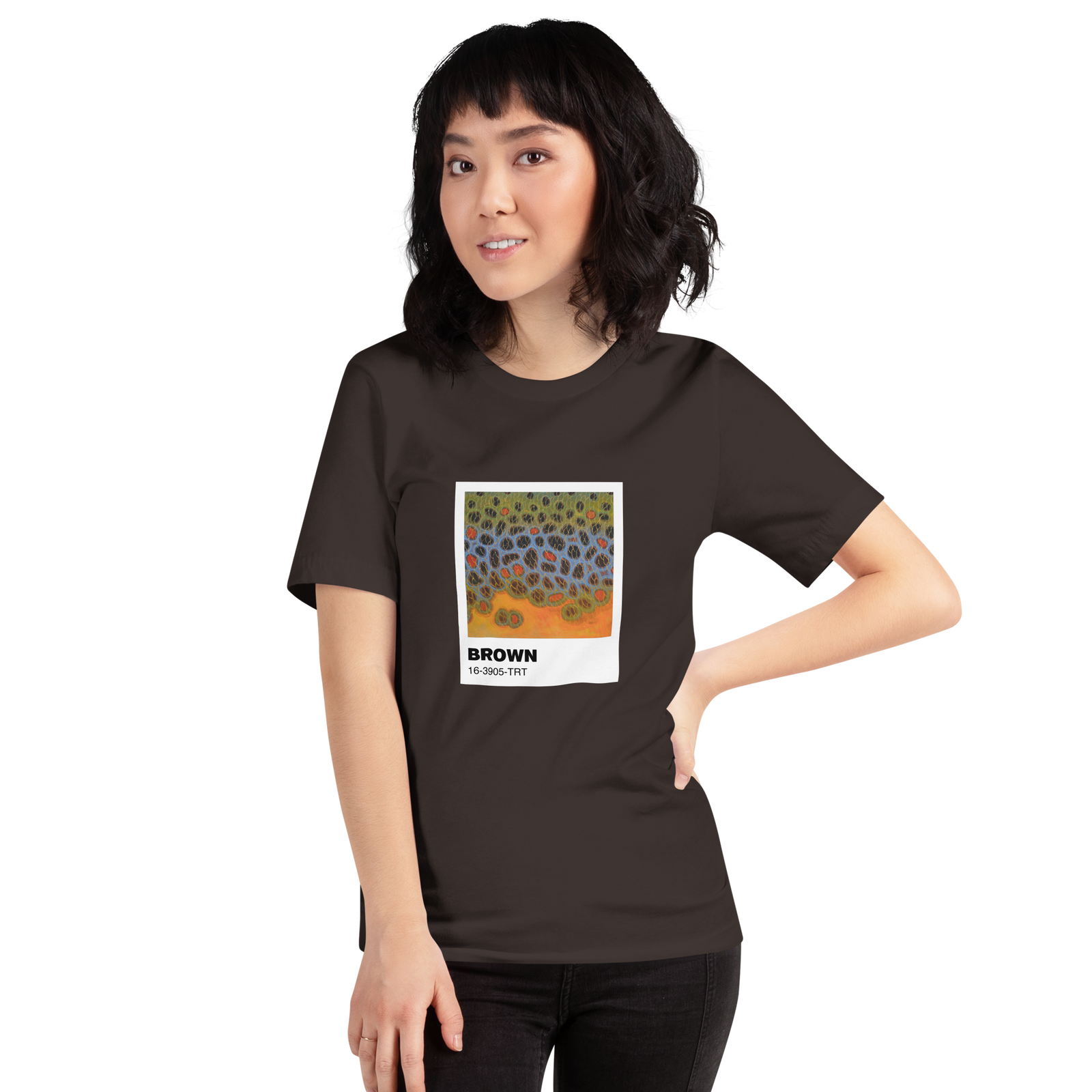 Brown Trout (Pantone Pattern Series) Unisex t-shirt