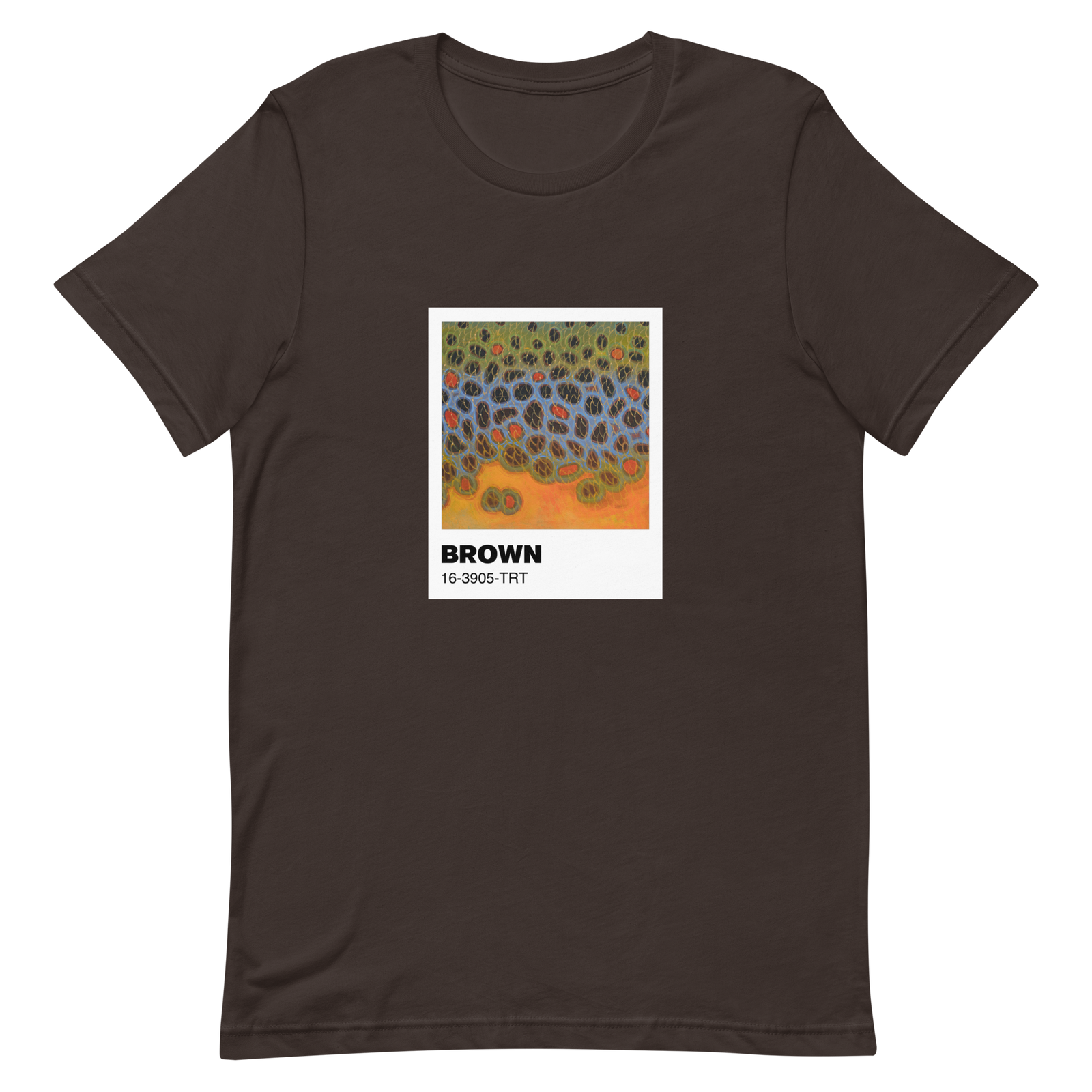 Brown Trout (Pantone Pattern Series) Unisex t-shirt