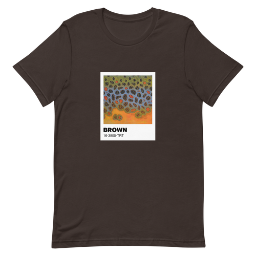 Brown Trout (Pantone Pattern Series) Unisex t-shirt