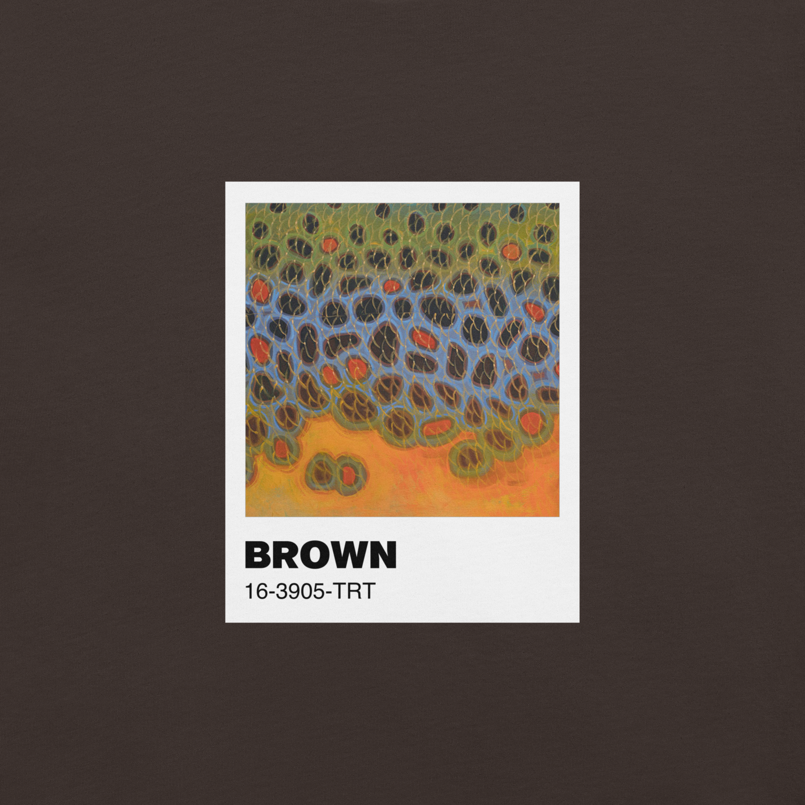 Brown Trout (Pantone Pattern Series) Unisex t-shirt