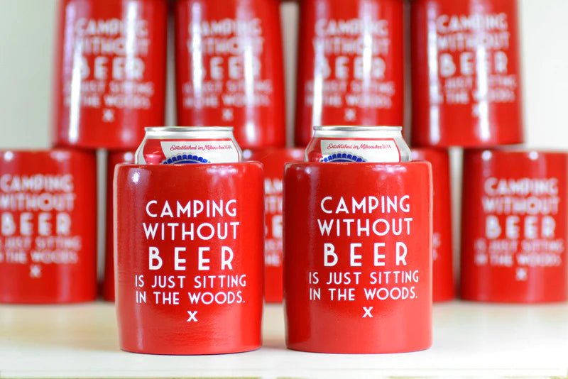 Load image into Gallery viewer, Camping Without Beer Koozie
