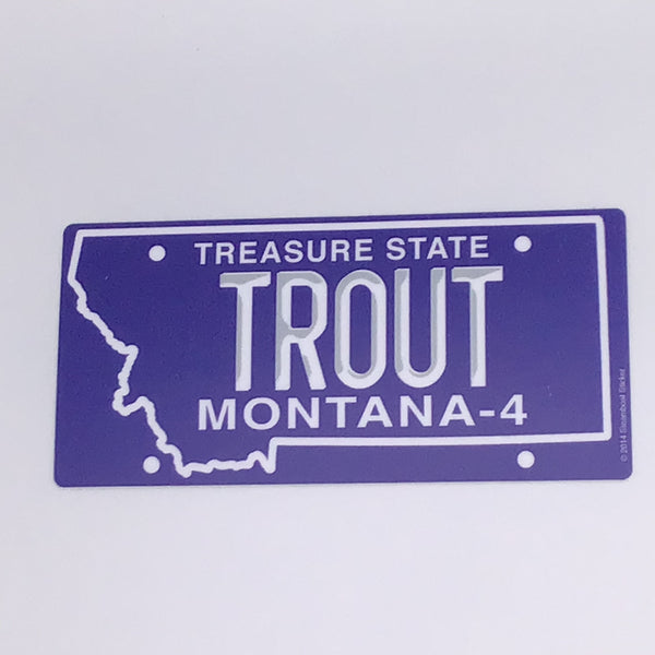 MT Plate Trout Sticker