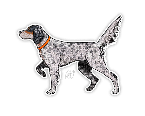 Casey Underwood English Setter Decal