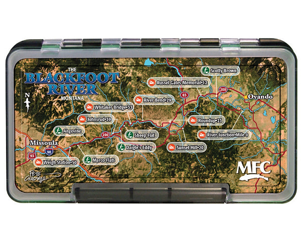 MFC Blackfoot River Waterproof River Map Fly Box
