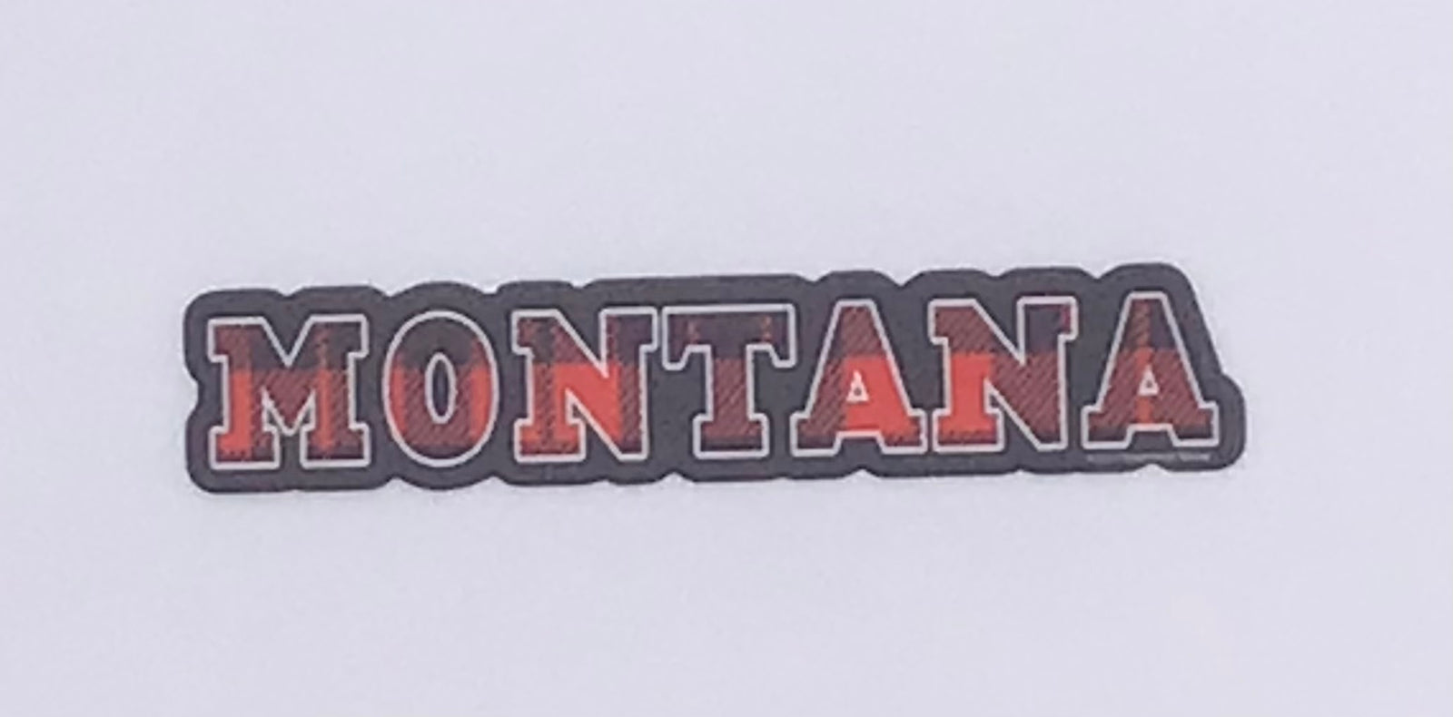 Montana Buffalo Plaid Mini Sticker