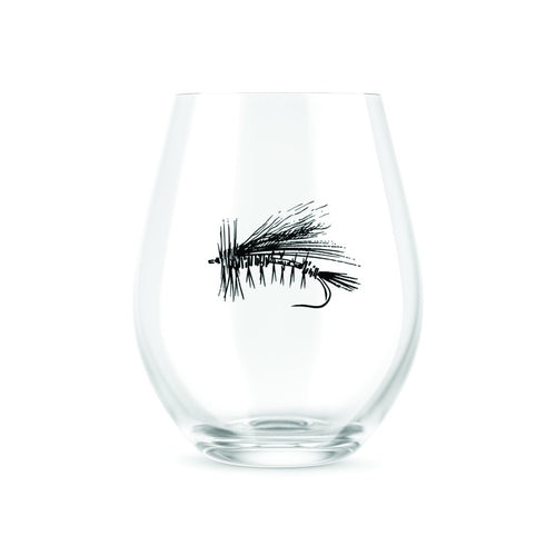 RepYourWater Dry Fly Stemless Wine Glass