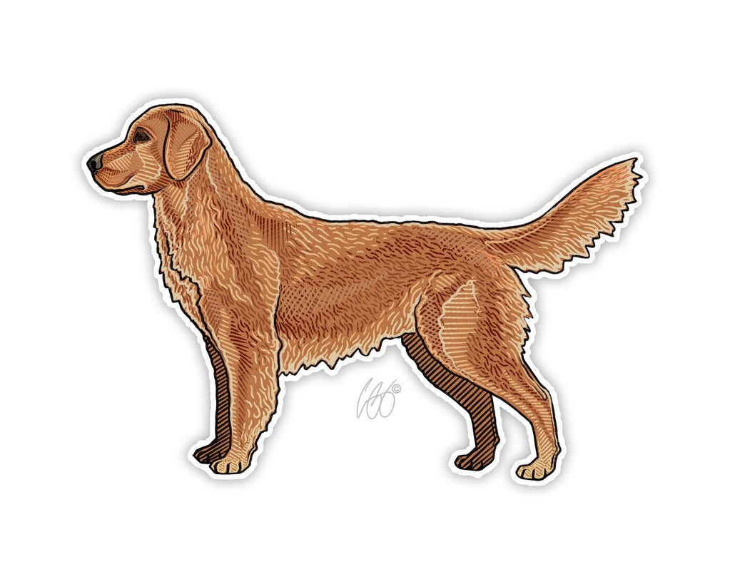 Casey Underwood Golden Retriever Decal