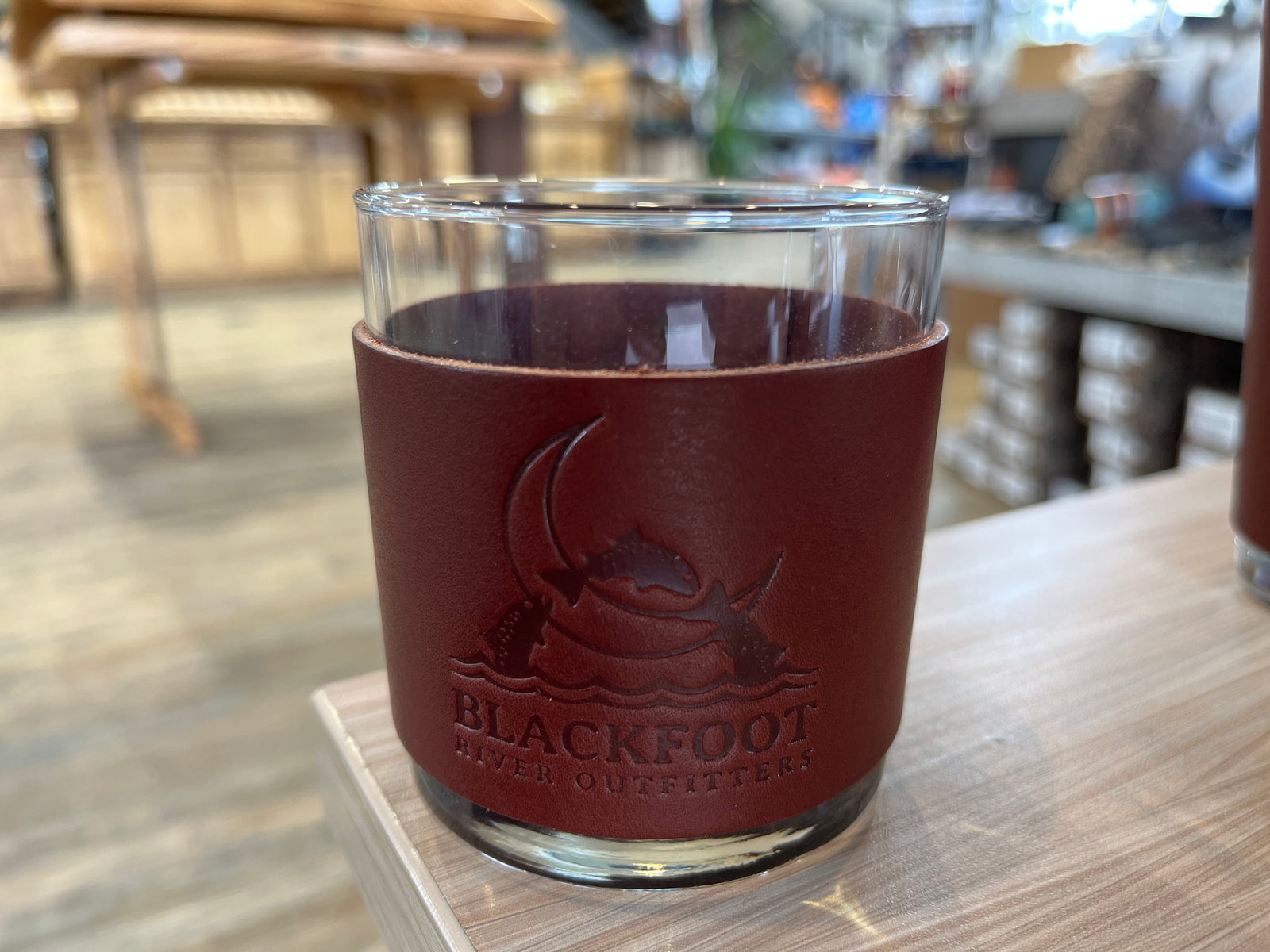 Whiskey Leatherworks BRO Logo Rocks Glass - Single