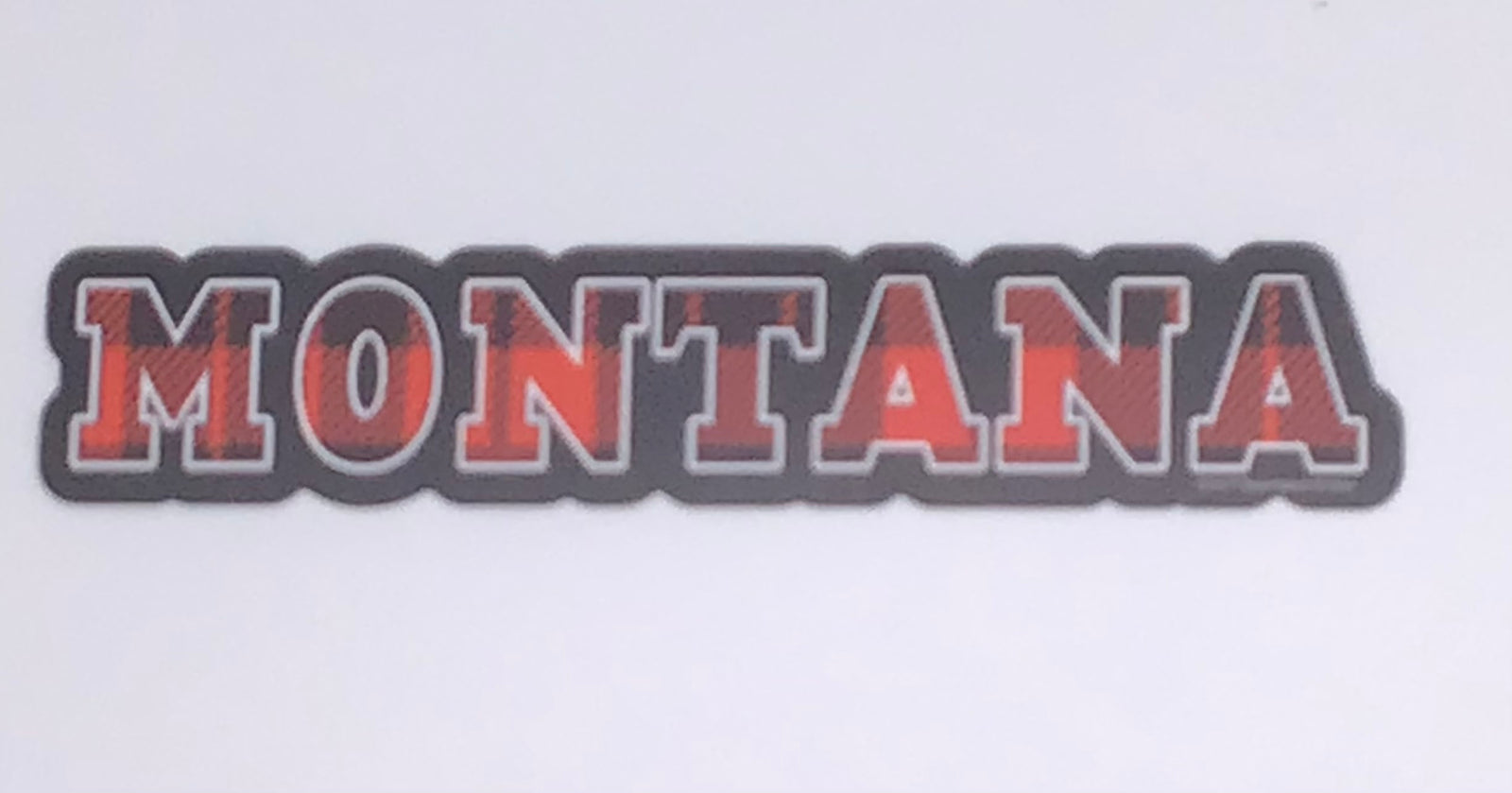 Montana Plaid Sticker