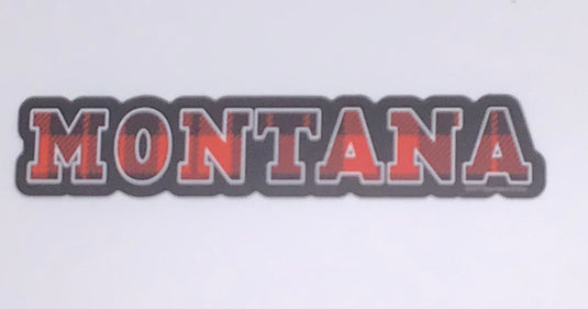 Montana Plaid Sticker