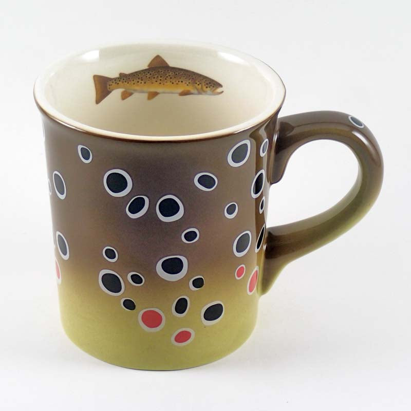 Trout Fly Fishing Coffee Mug by SFT Design Studio