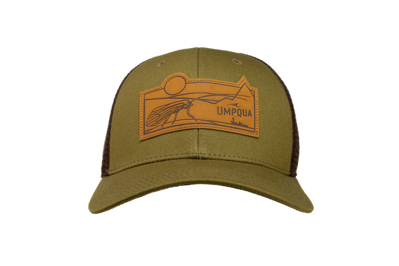 Load image into Gallery viewer, Umpqua Caddis Float Leather Patch Cap
