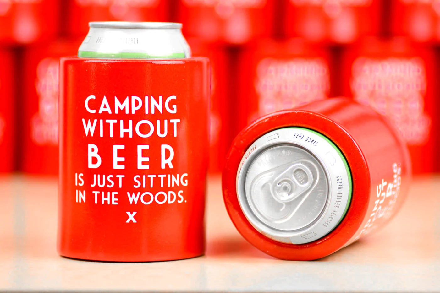 Camping Without Beer Koozie