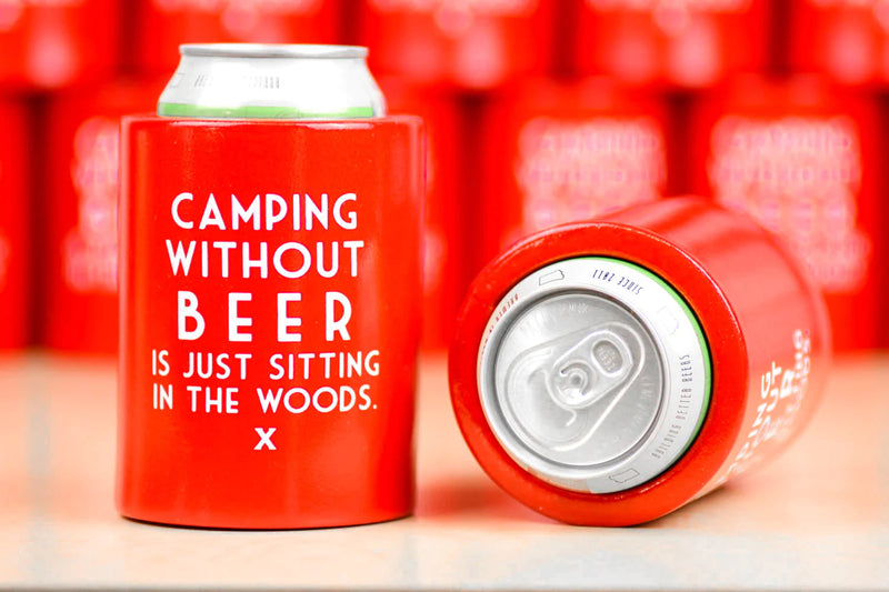 Load image into Gallery viewer, Camping Without Beer Koozie
