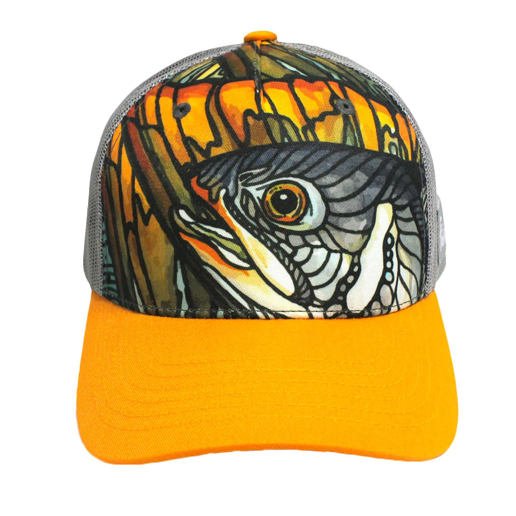 FisheWear Dolly Vee Abstract Trucker Hat