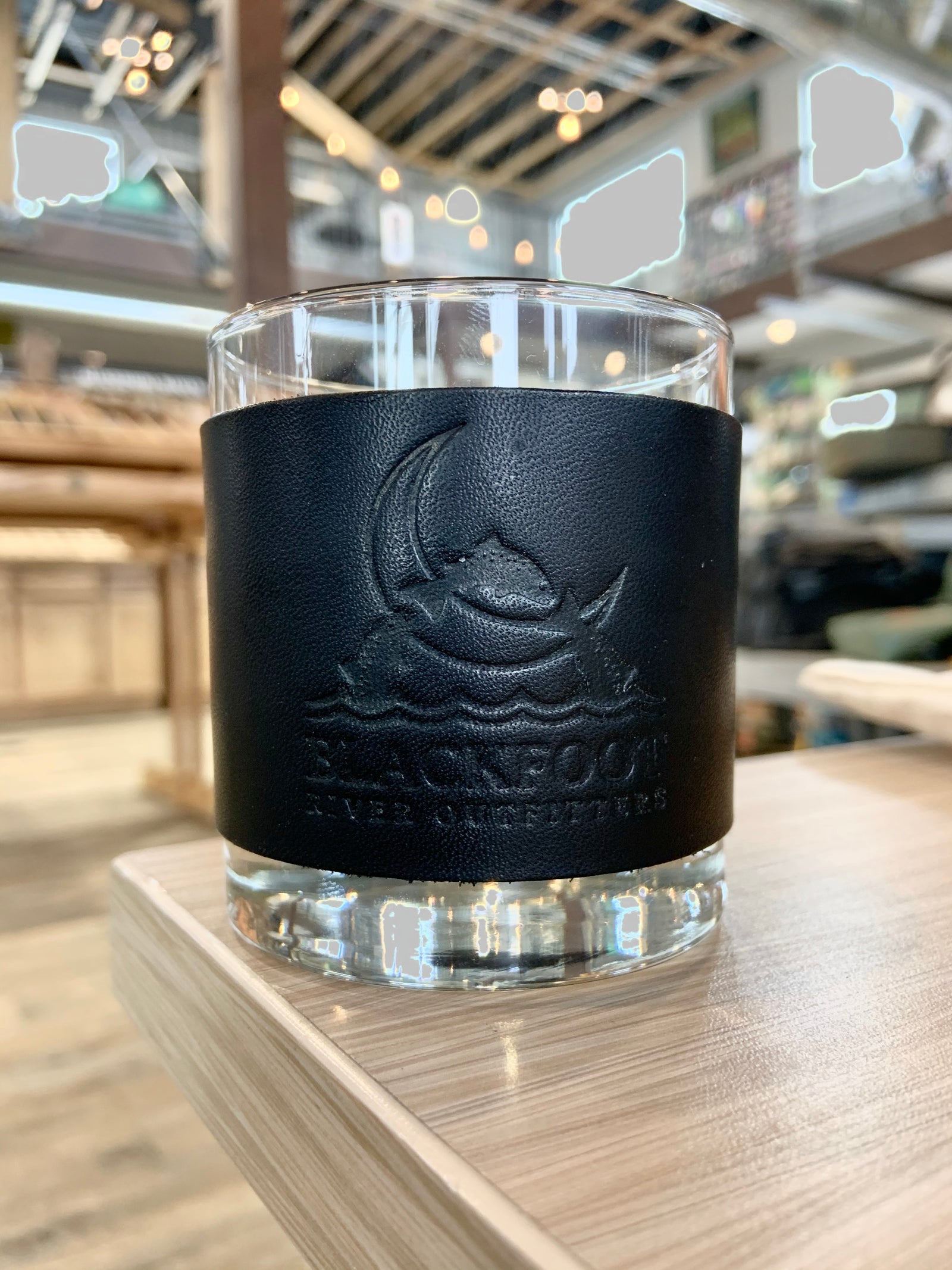 Whiskey Leatherworks BRO Logo Rocks Glass - Single