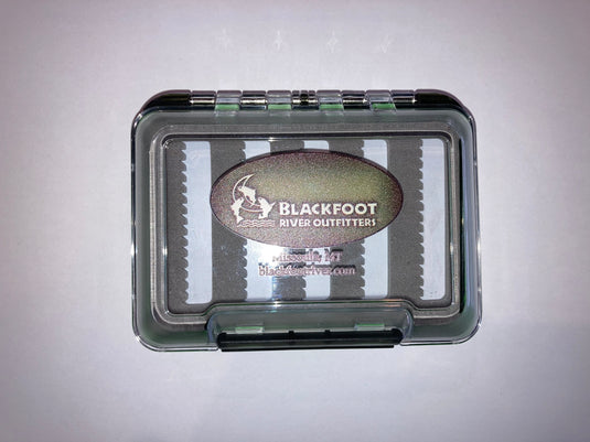 MFC Waterproof Fly Box Blackfoot River Outfitters Logo