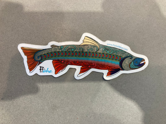 FisheWear Abstract Char Sticker
